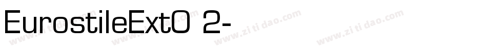 EurostileExtO 2字体转换
